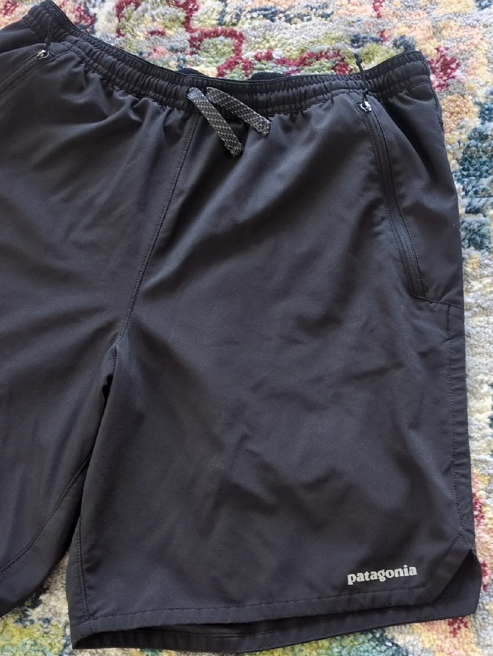 Patagonia Black Men's Stretch Pull-On Shorts - Picture 2 of 15